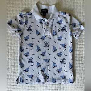 Polo Ralph Lauren Boys' Sailboat Print Polo Shirt Size 4/4T